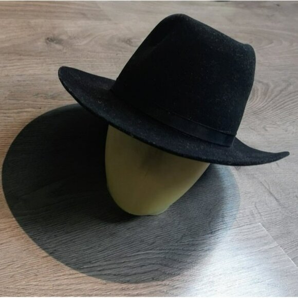 Gender-Neutral Authentic Vintage Black Large Brim Fur Wool Smithbilt Cowboy Hat main image 7